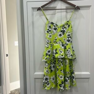 Aeropostale Sleeveless NWT floral Lime green Dress/Sundress. Juniors Medium